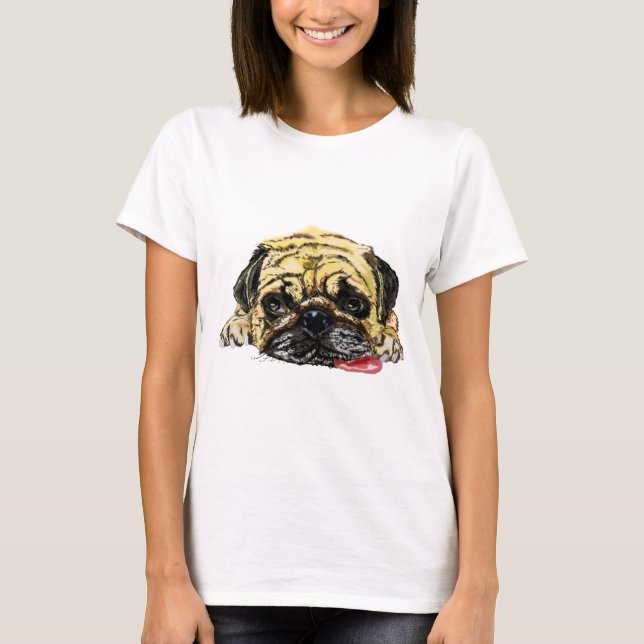 Pug Dog T-Shirt (Front)