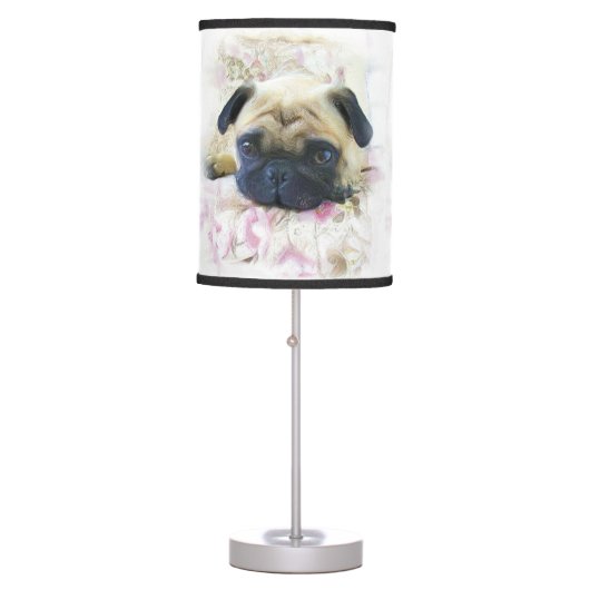 Pug Dog Table Lamp (Front)