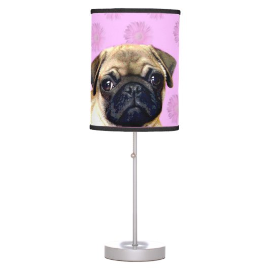 Pug Dog Table Lamp (Front)