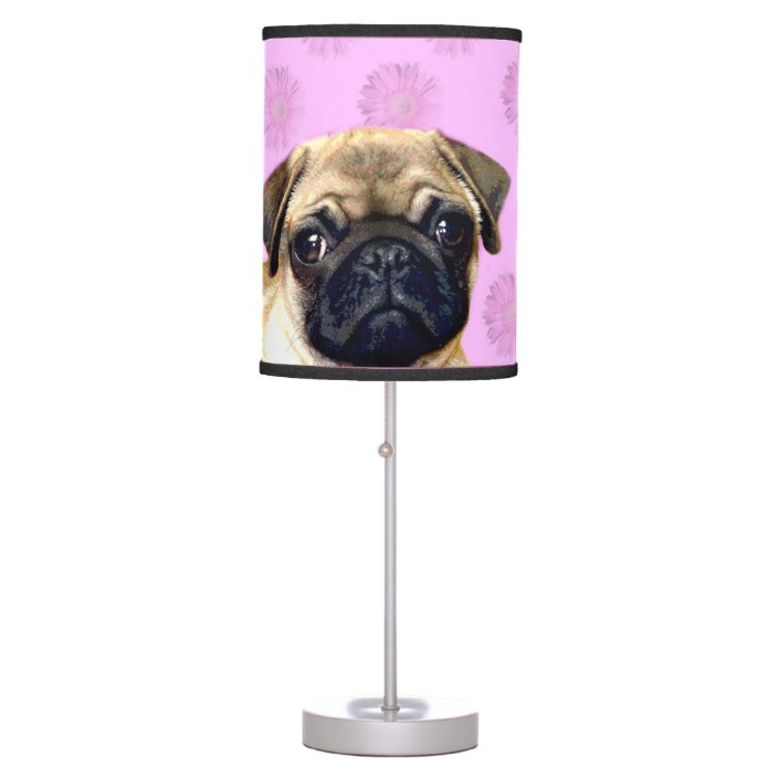 pug table lamp