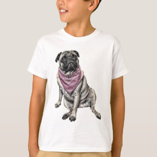 Pug Dog Theme Boy's T-shirt