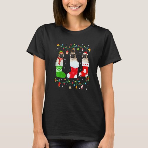 Pug Dog Three Christmas Socks Sweater Xmas Dog