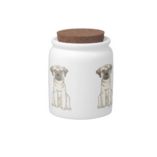 Pug Dog Treat Cookie Jar