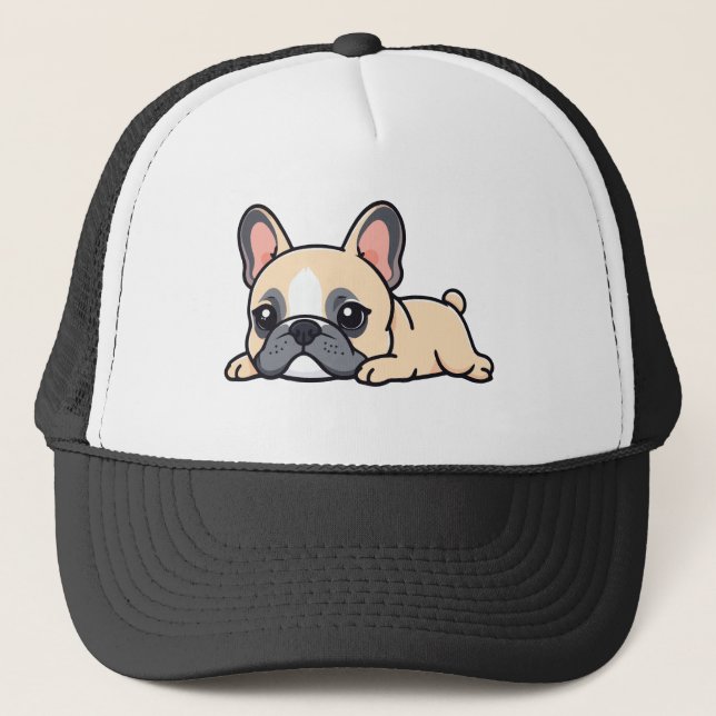 Pug dog trucker hat (Front)