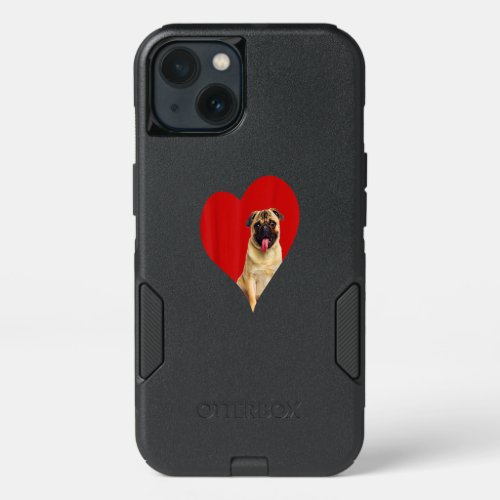 Pug Dog Valentine Heart For Puppy And Animal Lover iPhone 13 Case