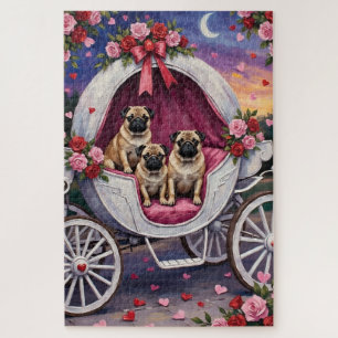 Pug Dog Valentine's Day Jigsaw Puzzle