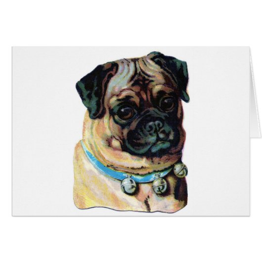 Pug Dog Vintage Cards (Front Horizontal)