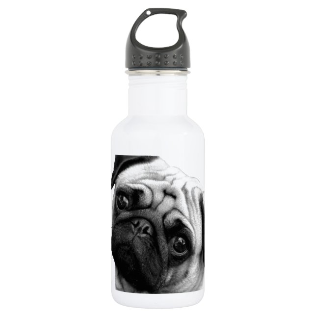 Pug Dog Water Bottle (Front)