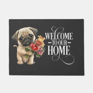 Pug Dog Welcome Doormat