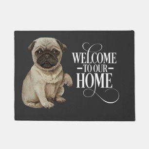 Pug Dog Welcome Doormat