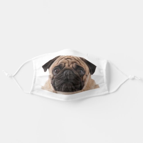 Pug Dog With Cute Face Adult Cloth Face Mask