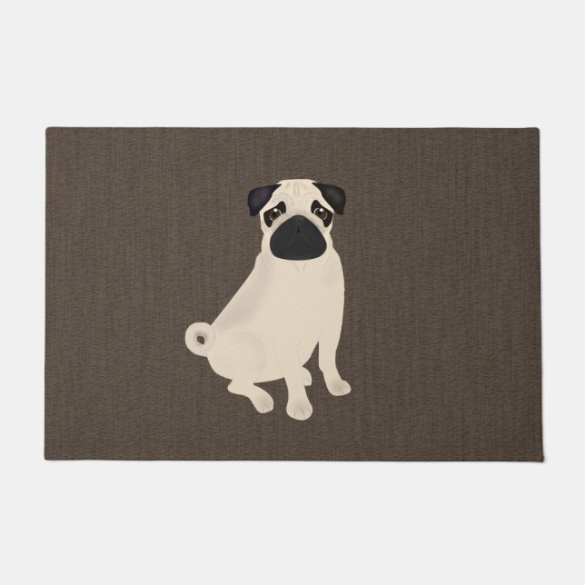 Pug Doormat (Front)