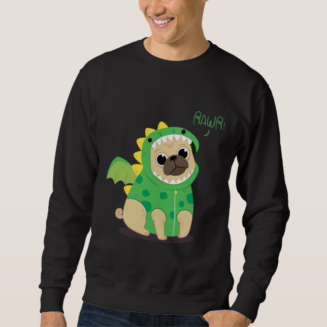 PUG DRAGON DESIGN  Classic T-Shirt 423 Sweatshirt (Front)