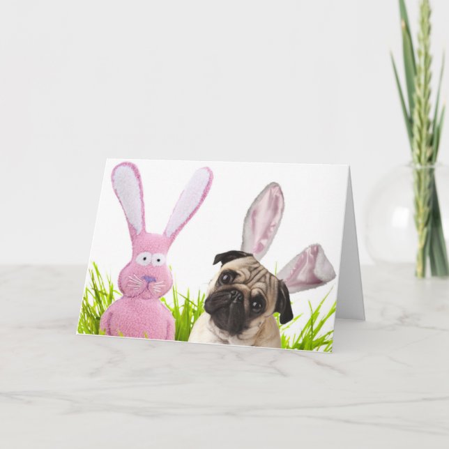 Pug Easter Card (Front)