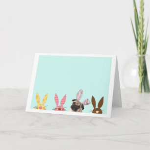 Pug Easter Card