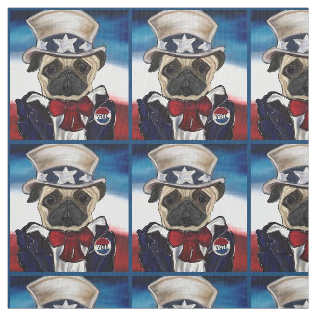 Pug Fabric (Swatch)
