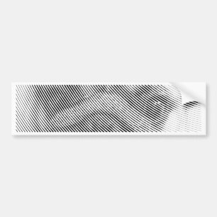 Pug Face Bumper Sticker