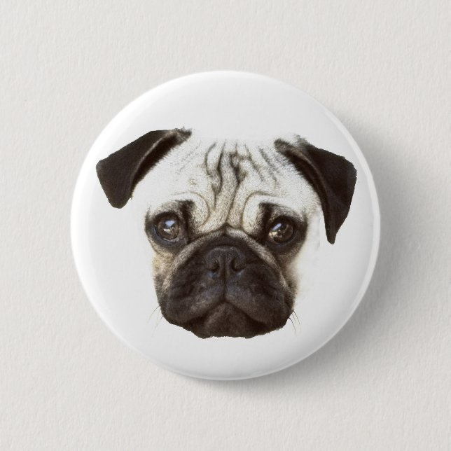 Pug Face Button (Front)
