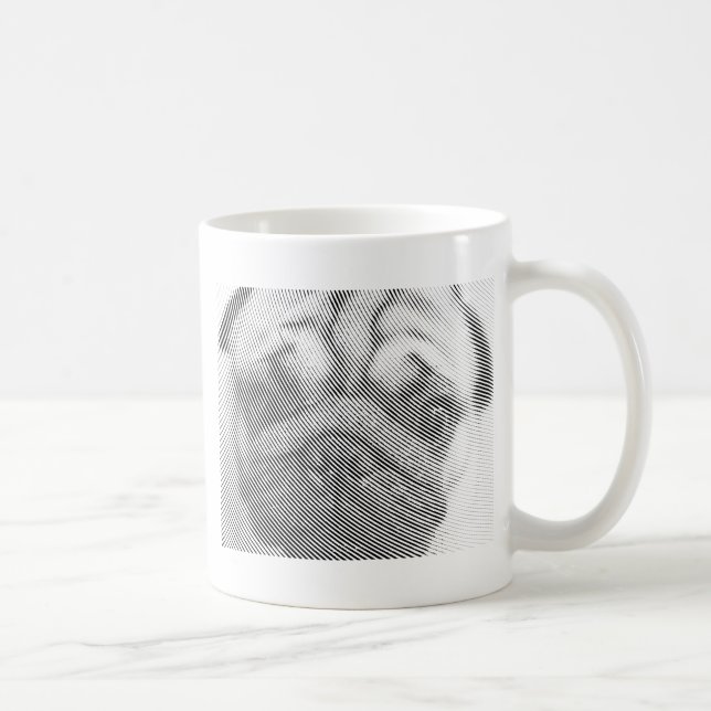 Pug Face Coffee Mug (Right)