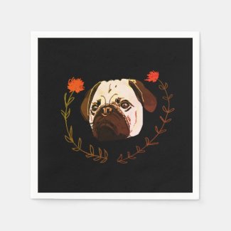 Pug Face, Dog Art