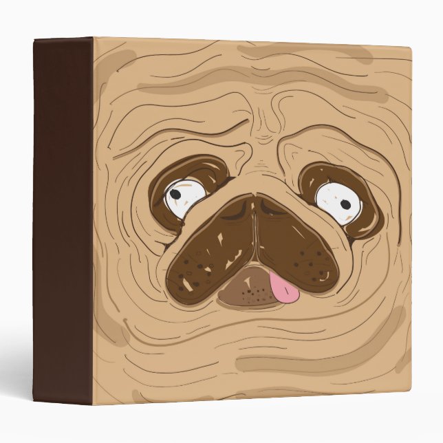 Pug Face Filled With Wrinkles Binder (Front/Spine)