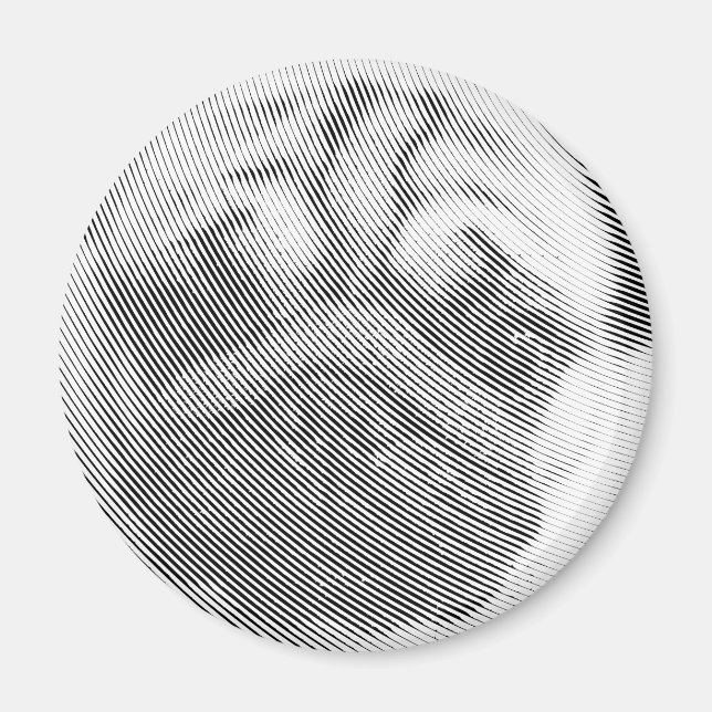 Pug Face Magnet (Front)