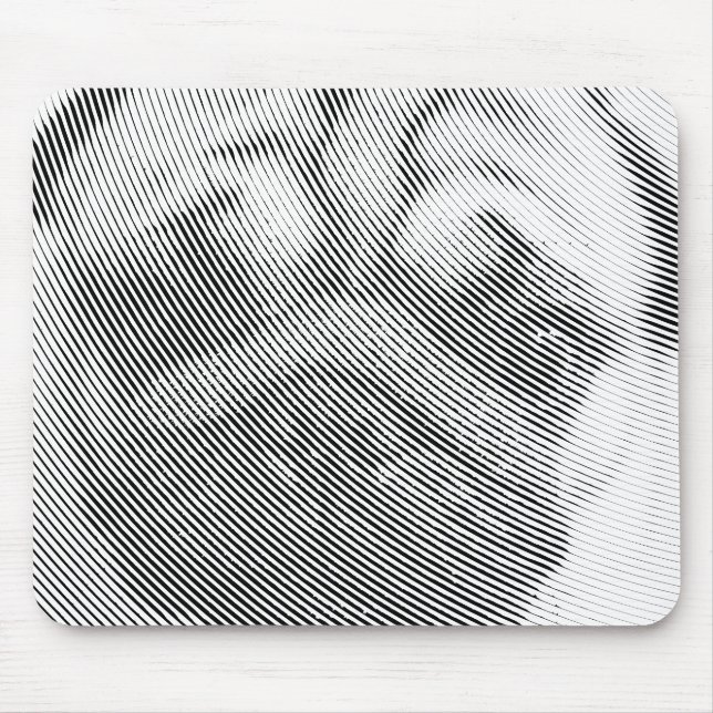Pug Face Mouse Pad (Front)