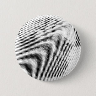 Pug Face Pinback Button