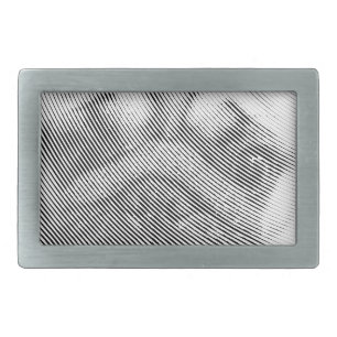 Pug Face Rectangular Belt Buckle