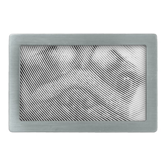 Pug Face Rectangular Belt Buckle (Front)