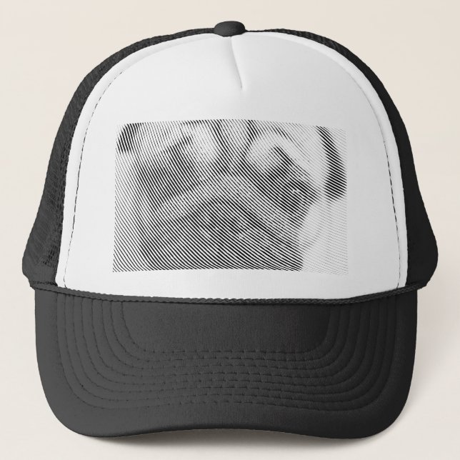 Pug Face Trucker Hat (Front)
