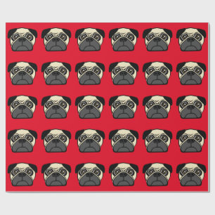 Pug Face Wrapping Paper