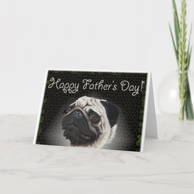 pug father's day card (Front)