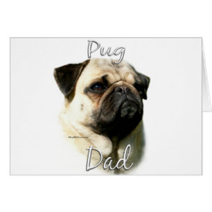 Pug (fawn) Dad 2 Cards