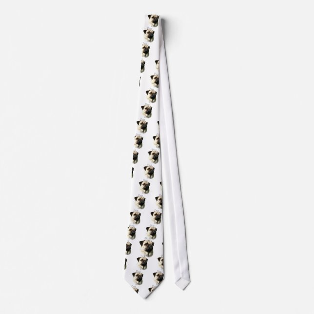 Pug (fawn) Dad 2 Tie (Front)