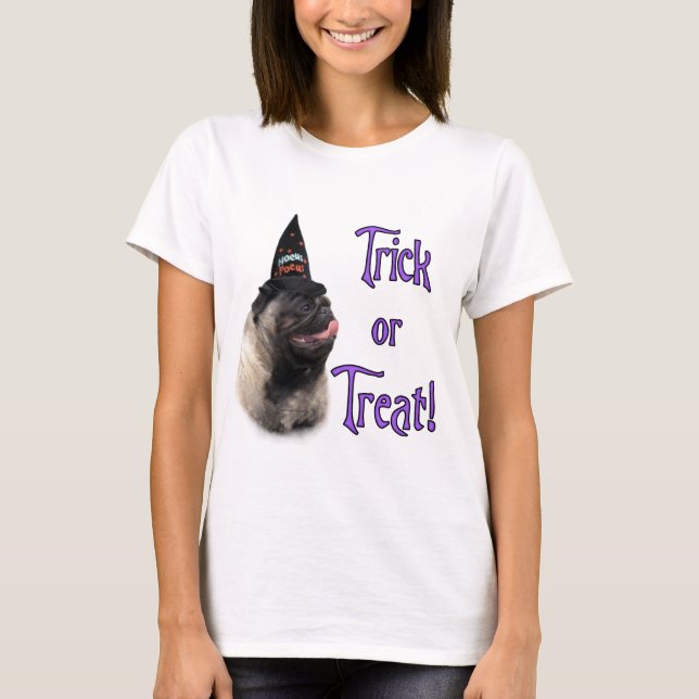 Pug (fawn) Trick T-Shirt (Front)