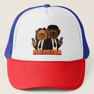 Pug Fiction Movie Parody Trucker Hat
