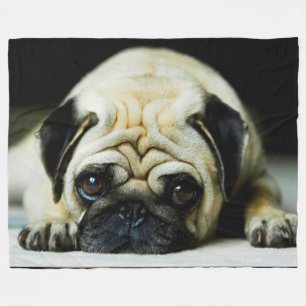 Pug Fleece Blanket