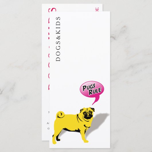 Pug Fun Cards (Front/Back)