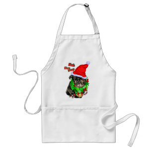 Pug  Funny Christmas Gifts Adult Apron