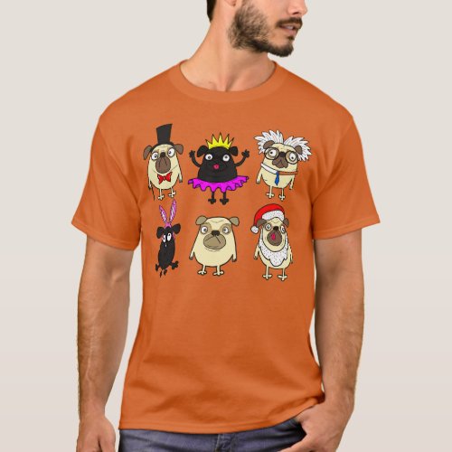 Pug Funny Collection T_Shirt