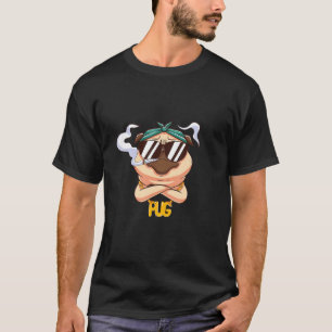 Pug Funny With Pug Glasses Cool For Love Dog T-Shirt