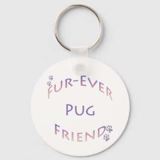 Pug Furever Friend Keychain