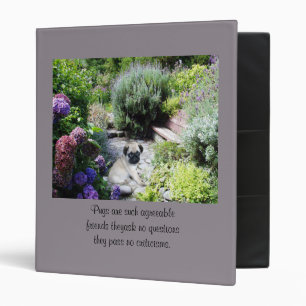 Pug Garden Binder