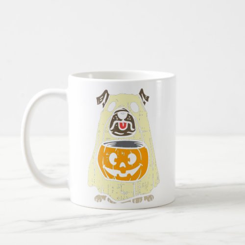 Pug Ghost Pumpkin Funny Halloween Costume Dog Owne Coffee Mug