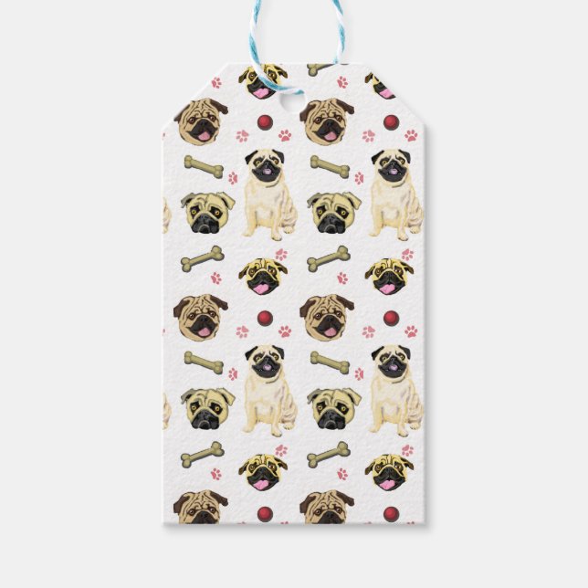 Pug Gift Tags (Front)