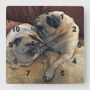 Pug Gifts for Pug Lovers or Your PHOTO Clock