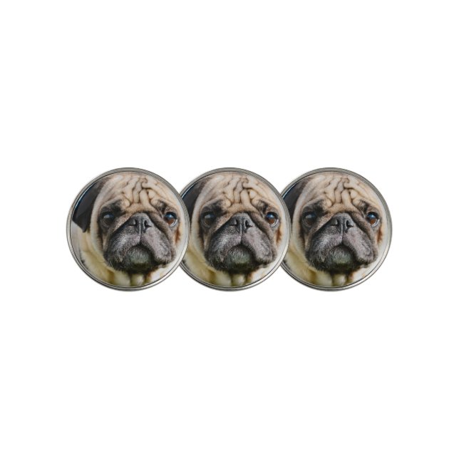 Pug Golf Ball Marker (3 Up)
