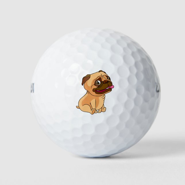Pug Golf Balls (Front)