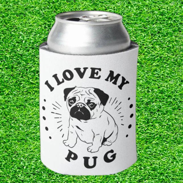 Pug Golf Can Cooler (Chill in Style, Pug Life Awaits!)